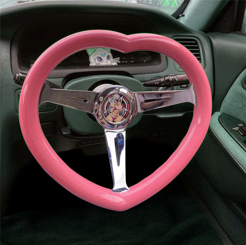 Qoo10 - Cartoon LaTeX steering wheel cover anime Chrome Hearts car Four  Season : Automotive & Ind