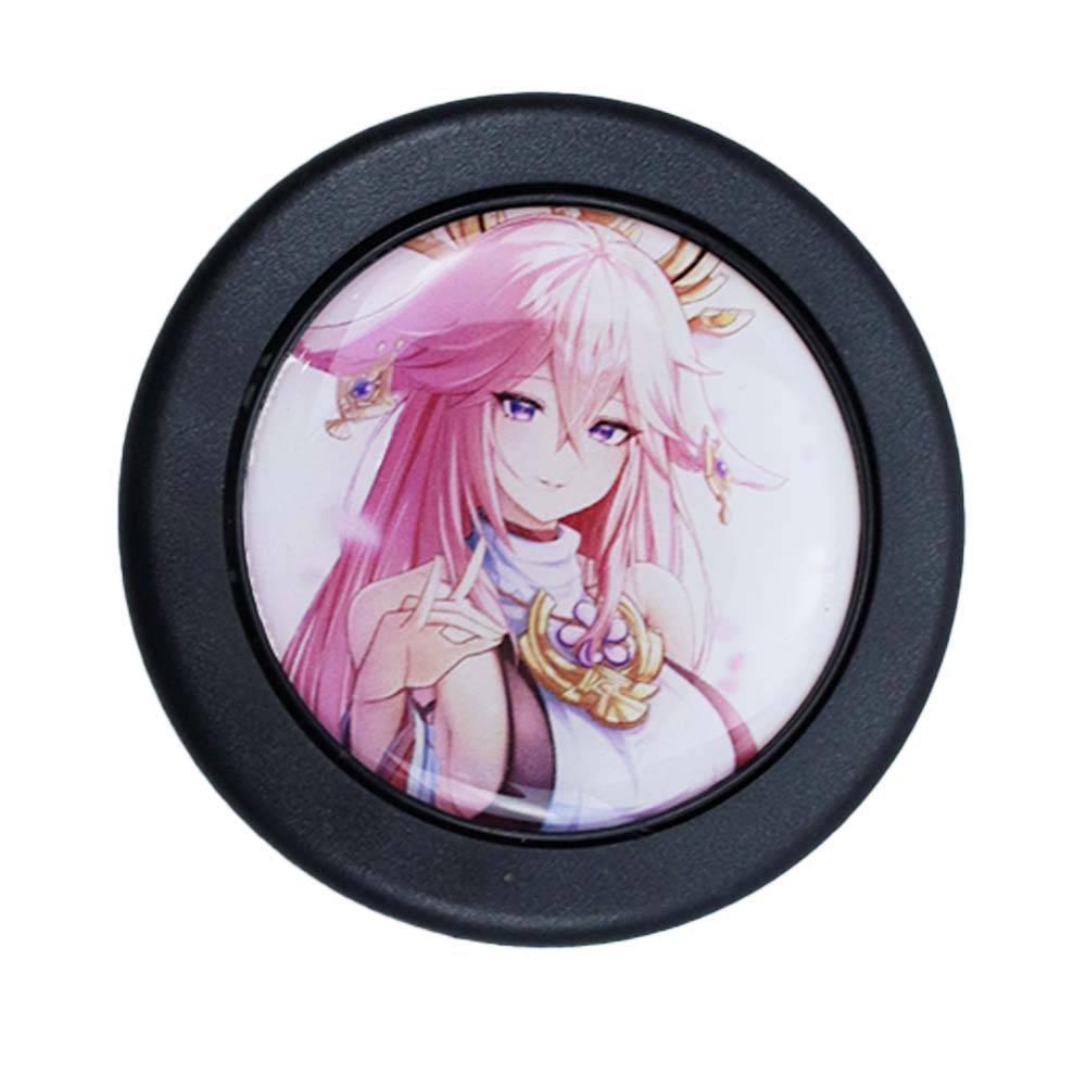 Brand New Universal Anime Hentai Car Horn Button Black Steering Wheel – JK  Racing Inc