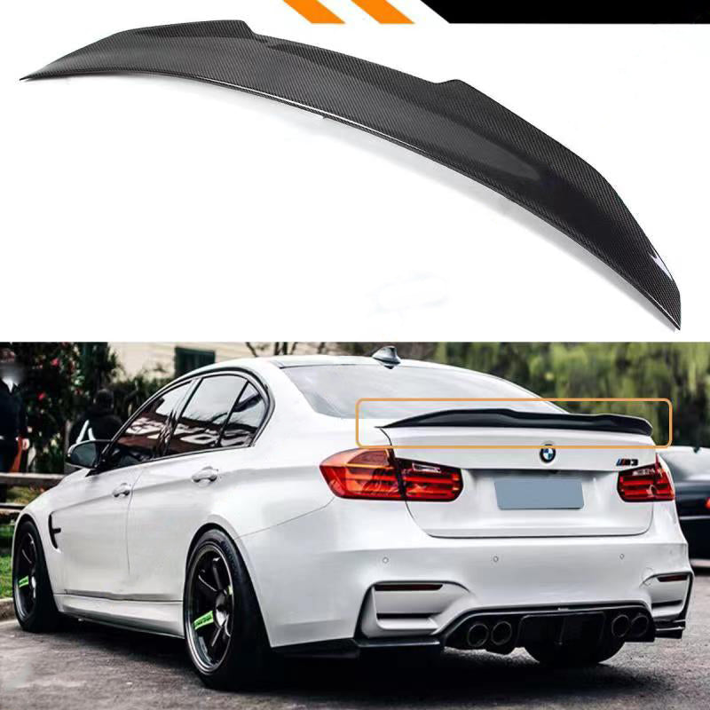Carbon Fiber Spoiler fits for BMW 3 Series F30 F35 F80 320i 328i 330i 335i  M3 All Models Sedan 2012-2018 Carbon Fiber Rear Spoiler Lip Trunk Lip 