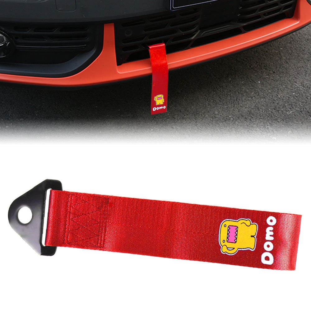 Brand New Domo High Strength Red Tow Towing Strap Hook For Front
