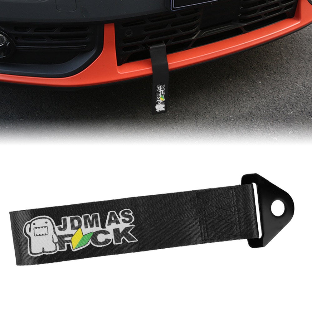 Brand New Jdm As Fck High Strength Black Tow Towing Strap Hook For Fro – JK  Racing Inc