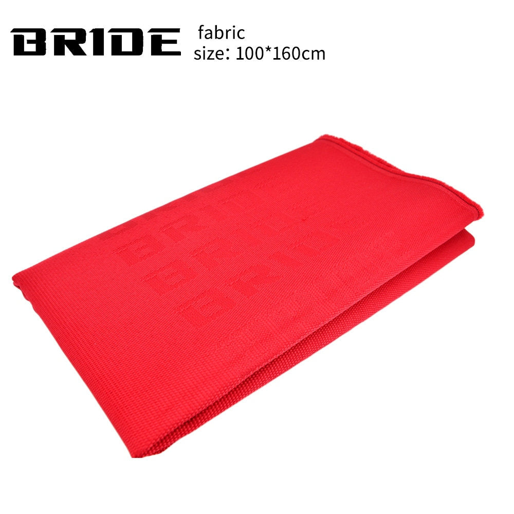 1pcs Jdm Recaro Bride Hyper Fabric Car Armrest Pad Cover Center