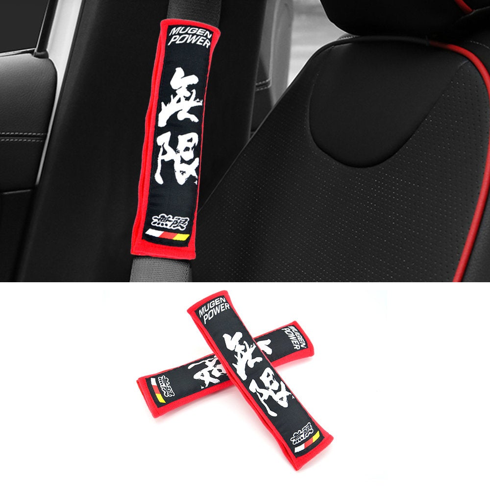 Jdm seat cheap belt pads