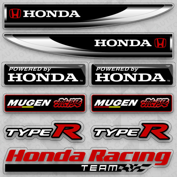 Honda 無限 Mugen Power Medal Sport Car Logo Sticker Vinyl 3D Decal Stripe  Decorate