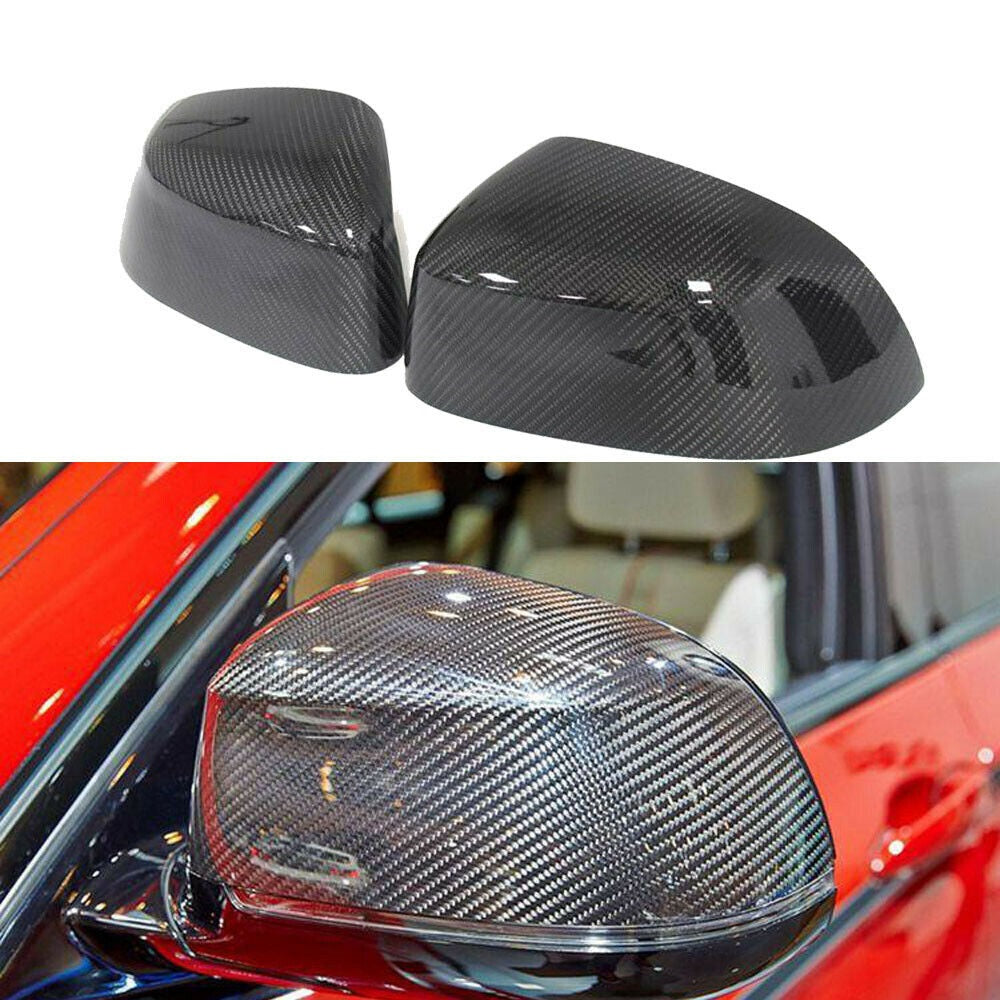 Brand New 2015-2018 BMW X4 F26 Real Carbon Fiber Side View Mirror Cover Caps