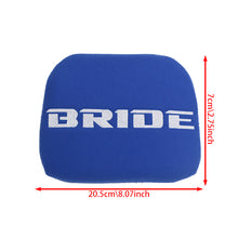 Load image into Gallery viewer, BRAND NEW 1PCS JDM BRIDE Racing Blue Tuning Pad For Head Rest Cushion Bucket Seat Racing