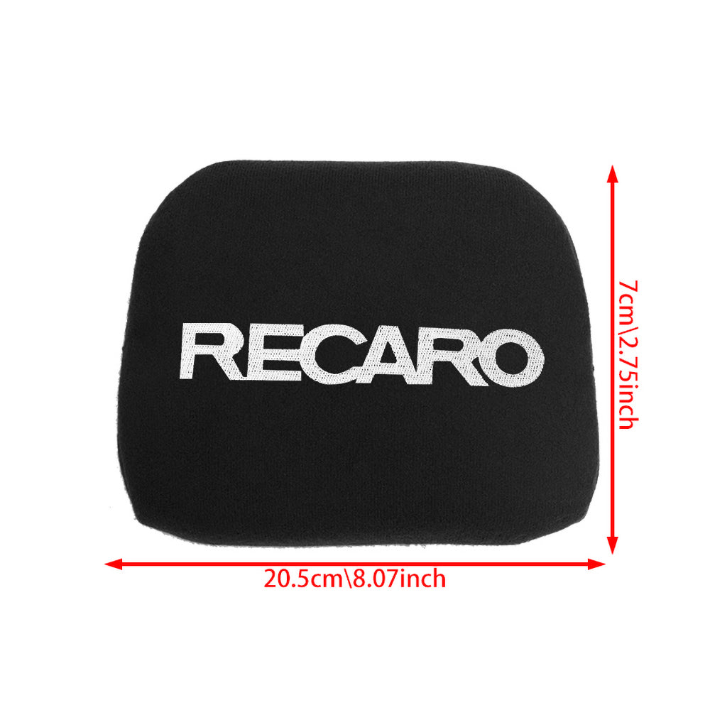 BRAND NEW 1PCS JDM RECARO Racing Black Tuning Pad For Head Rest Cushion Bucket Seat Racing