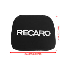 Load image into Gallery viewer, BRAND NEW 1PCS JDM RECARO Racing Black Tuning Pad For Head Rest Cushion Bucket Seat Racing