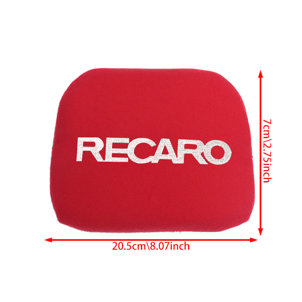 BRAND NEW 1PCS JDM RECARO Racing Red Tuning Pad For Head Rest Cushion Bucket Seat Racing