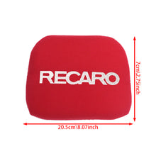 Load image into Gallery viewer, BRAND NEW 1PCS JDM RECARO Racing Red Tuning Pad For Head Rest Cushion Bucket Seat Racing