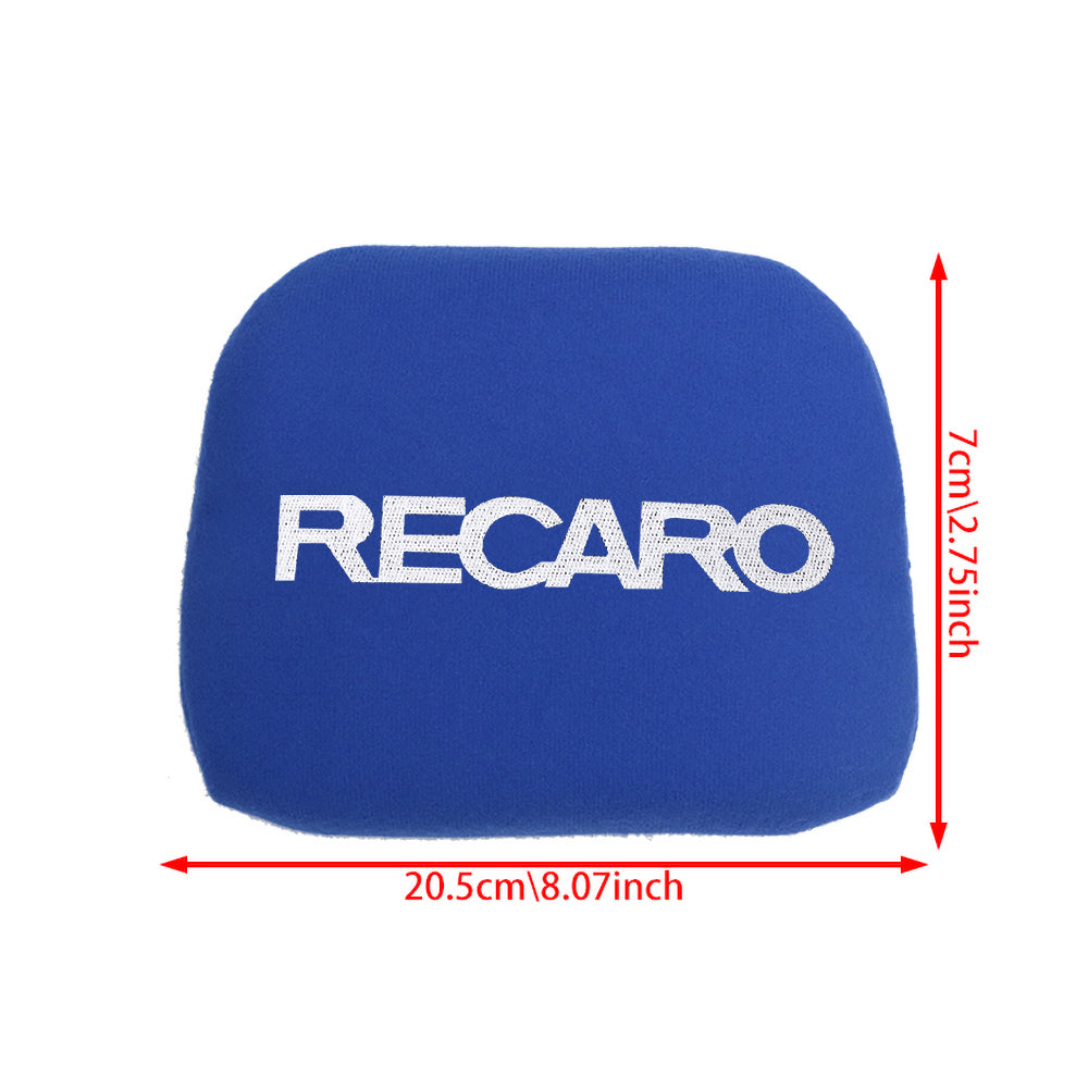 BRAND NEW 1PCS JDM RECARO Racing Blue Tuning Pad For Head Rest Cushion Bucket Seat Racing