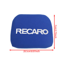 Load image into Gallery viewer, BRAND NEW 1PCS JDM RECARO Racing Blue Tuning Pad For Head Rest Cushion Bucket Seat Racing