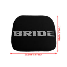 Load image into Gallery viewer, BRAND NEW 1PCS JDM BRIDE Racing Black Tuning Pad For Head Rest Cushion Bucket Seat Racing