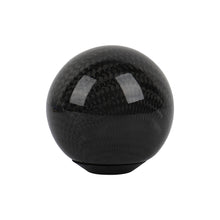 Load image into Gallery viewer, Brand New Universal Ralliart Car Gear Shift Knob Round Ball Shape Black Real Carbon Fiber M8 M10 M12