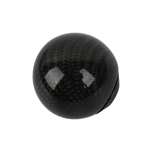 Load image into Gallery viewer, Brand New Universal Mugen Car Gear Shift Knob Round Ball Shape Black Real Carbon Fiber M8 M10 M12