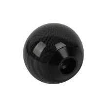 Load image into Gallery viewer, Brand New Universal Ralliart Car Gear Shift Knob Round Ball Shape Black Real Carbon Fiber M8 M10 M12