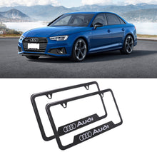 Load image into Gallery viewer, Brand New Universal 1PCS AUDI Metal Carbon Fiber Style License Plate Frame