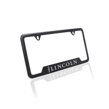 Load image into Gallery viewer, Brand New Universal 2PCS LINCOLN Metal Carbon Fiber Style License Plate Frame