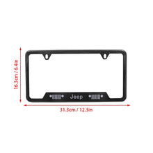 Load image into Gallery viewer, Brand New Universal 1PCS JEEP Metal Carbon Fiber Style License Plate Frame