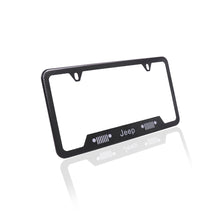 Load image into Gallery viewer, Brand New Universal 1PCS JEEP Metal Carbon Fiber Style License Plate Frame