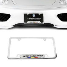 Load image into Gallery viewer, Brand New Universal 1PCS Mugen Power Chrome Metal License Plate Frame