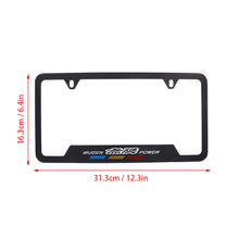 Load image into Gallery viewer, Brand New Universal 2PCS Mugen Metal Black License Plate Frame