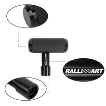 Load image into Gallery viewer, BRAND NEW RALLIART BLACK Leather Car Shift Knob Aircraft Joystick Transmission Racing Gear M8 M10 M12