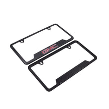 Load image into Gallery viewer, Brand New Universal 2PCS GMC Metal Carbon Fiber Style License Plate Frame