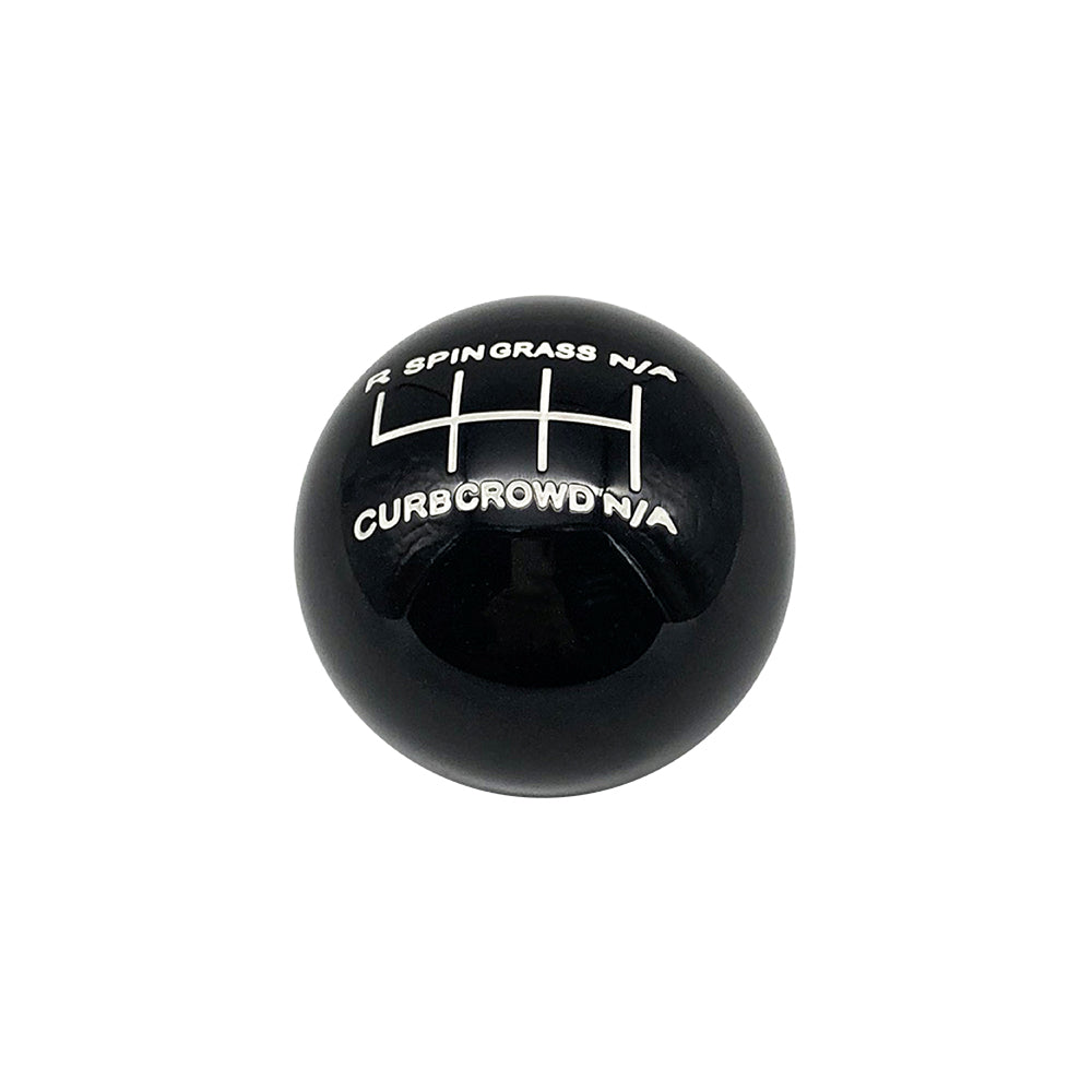 BRAND NEW UNIVERSAL CROWD WRECKER BLACK SHIFT KNOB FOR 6 SPEED SHORT THROW SHIFTER M8 M10 M12