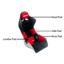 Load image into Gallery viewer, BRAND NEW 1PCS JDM RECARO Racing Red Tuning Pad For Head Rest Cushion Bucket Seat Racing