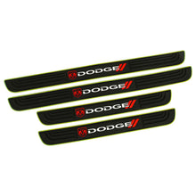 Load image into Gallery viewer, Brand New 4PCS Universal Dodge Yellow Rubber Car Door Scuff Sill Cover Panel Step Protector