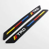 BRAND NEW 2PCS TOYOTA TRD RUBBER Front Rear Bumper Scratch Protector Strip Corner Guard