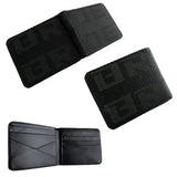 Brand New JDM Bride Black Custom Stitched Racing Fabric Bifold Wallet Leather Gradate Men