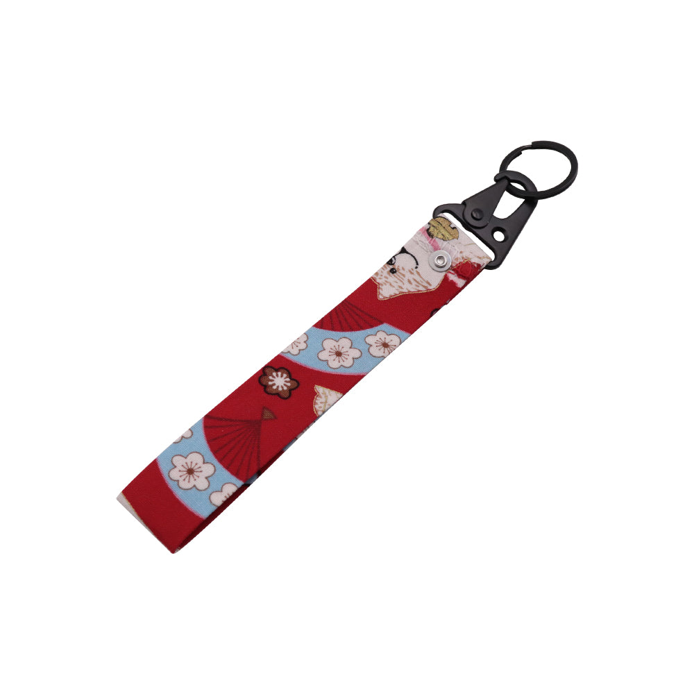 BRAND New JDM Sakura Dog Red Racing Keychain Metal key Ring Hook Strap Lanyard Universal