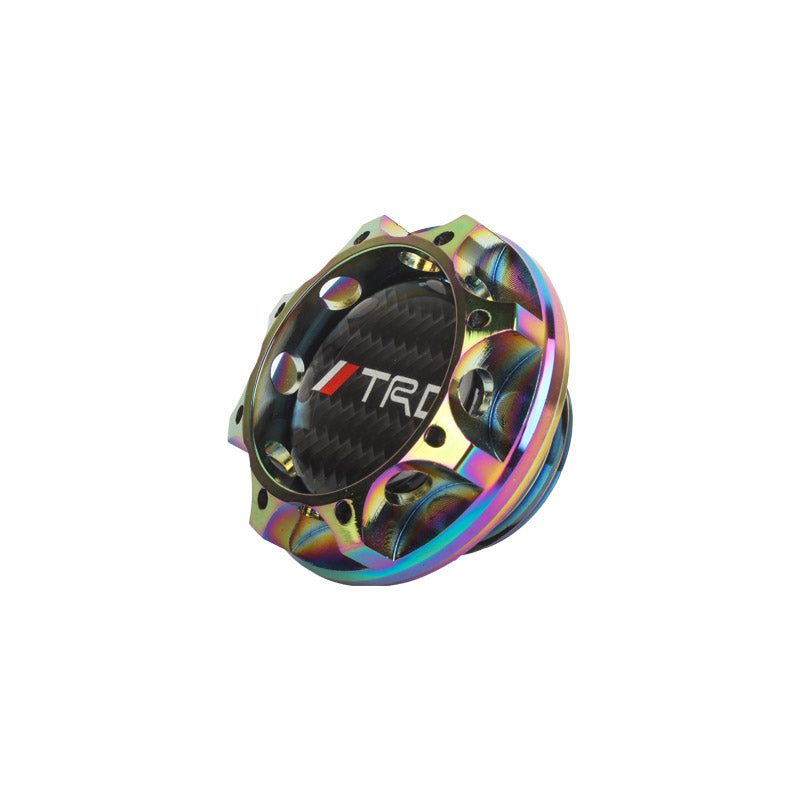 Brand New Toyota TRD Real Carbon Fiber Sticker ALUMNIUM Neo Chrome Billet Engine Oil FILLER Cap