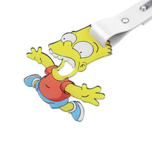 Load image into Gallery viewer, Brand New Bart Simpsons JDM TSURIKAWA Ring Subway Train Bus Handle White Strap Charm Drift