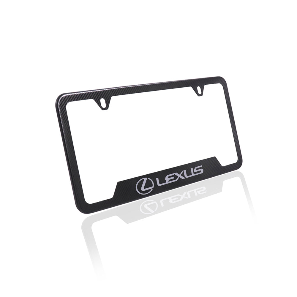 Brand New Universal 1PCS LEXUS Metal Carbon Fiber Style License Plate Frame