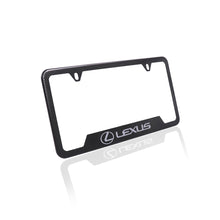 Load image into Gallery viewer, Brand New Universal 1PCS LEXUS Metal Carbon Fiber Style License Plate Frame