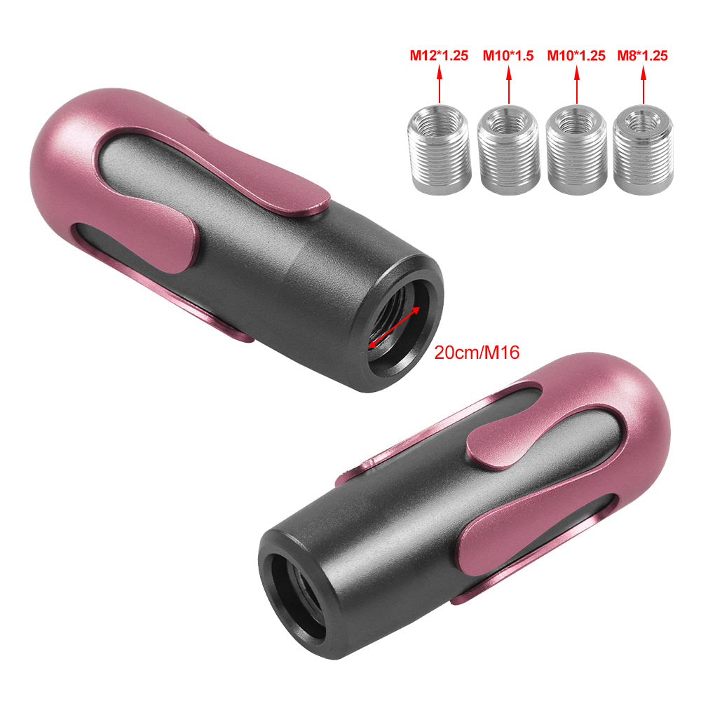 Brand New Universal Ice Cream Aluminum Black Pink Manual Car Gear Shift Knob Stick Shifter M8 M10 M12