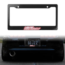 Load image into Gallery viewer, Brand New Universal 1PCS JDM MIDNIGHT ABS Plastic Black License Plate Frame