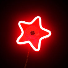 Load image into Gallery viewer, BRAND NEW UNIVERSAL STAR SHAPED RED LED Neon Flash Light Car Window Glow Electric Remote Control Lamp