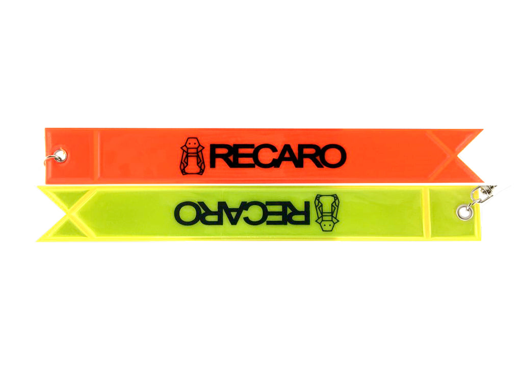 BRAND NEW JDM RECARO REFLECTIVE STRIP DOUBLE SIDED KEYCHAIN