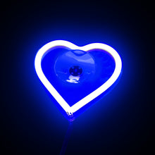 Load image into Gallery viewer, BRAND NEW UNIVERSAL LOVE HEART BLUE LED Neon Flash Light Car Window Glow Electric Remote Control Lamp