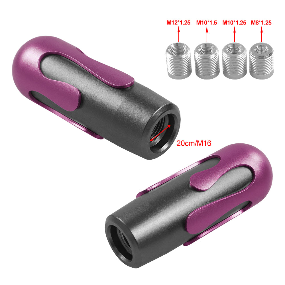 Brand New Universal Ice Cream Aluminum Black Hot Pink Manual Car Gear Shift Knob Stick Shifter M8 M10 M12