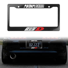 Load image into Gallery viewer, Brand New Universal 1PCS JDM INITIAL D AKINA SPEEDSTAR ABS Plastic Black License Plate Frame