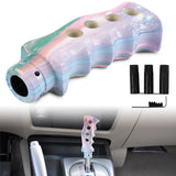 Brand New Universal Star Galaxy Slotted Pistol Grip Handle Manual Gear Shift Knob Shifter M8 M10 M12