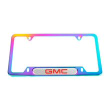 Load image into Gallery viewer, Brand New Universal 1PCS GMC Neo Chrome Metal License Plate Frame