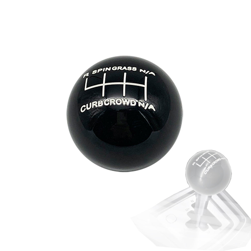 BRAND NEW UNIVERSAL CROWD WRECKER BLACK SHIFT KNOB FOR 6 SPEED SHORT THROW SHIFTER M8 M10 M12