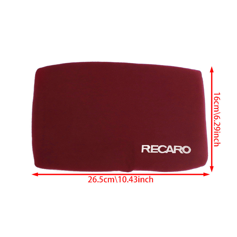 BRAND NEW 1PCS JDM RECARO Racing Red Tuning Pad For Lumber Rest Cushion Bucket Seat Racing