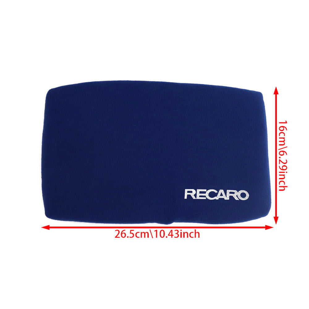 BRAND NEW 1PCS JDM RECARO Racing Blue Tuning Pad For Lumber Rest Cushion Bucket Seat Racing